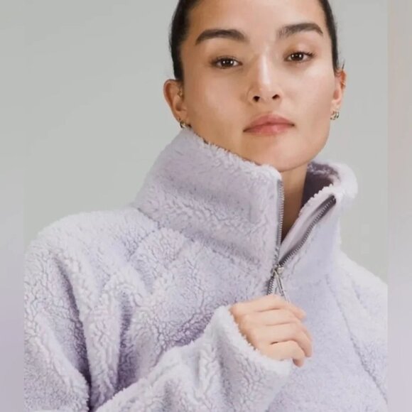 NWOT Lululemon Scuba Oversized Fleece Funnel Neck Half Zip pullover - Picture 2 of 8